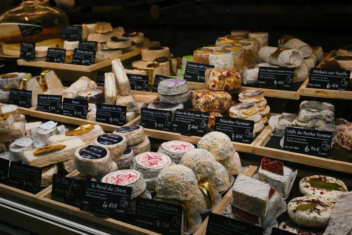 Étal d'un commerce de bouche artisanal